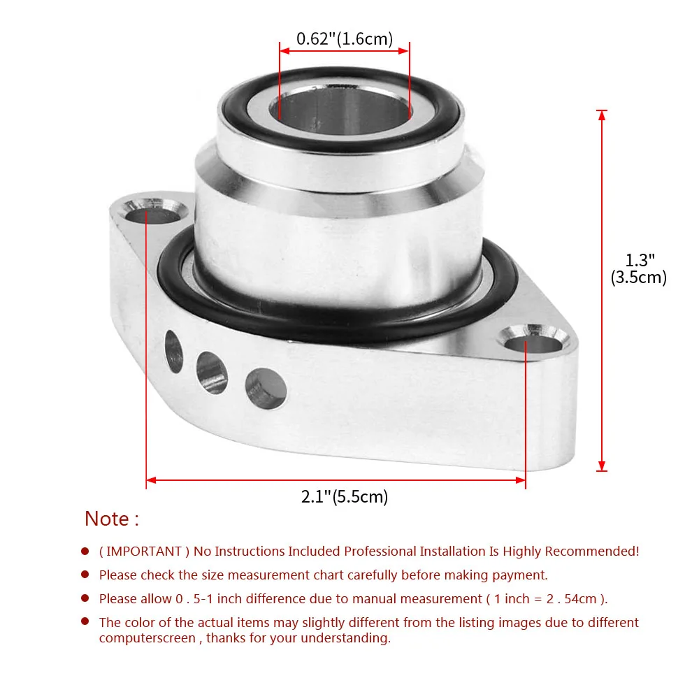 For 1.4 TSi VW Audi Seat Skoda Turbo Blow Off Valve Adapter Auto Parts Car Turbo Blow Off Valve Adapter Adjuable Spacer Kit