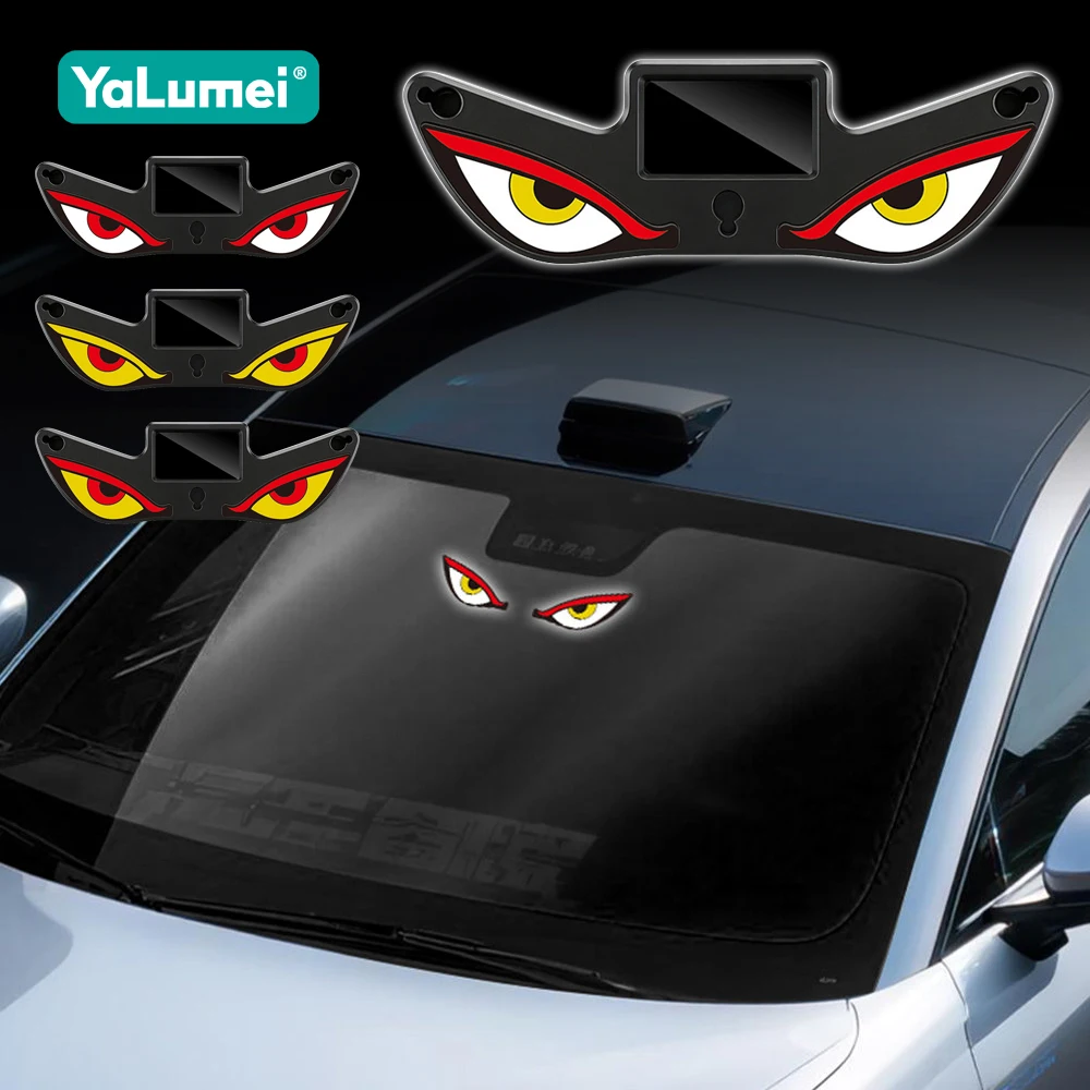 For Chevrolet Captiva Onix Cruze Equinox TRACKER Volt Bolt Trax Malibu Spark Aveo Lacetti Car Solar Devil Eye LED Warning Light