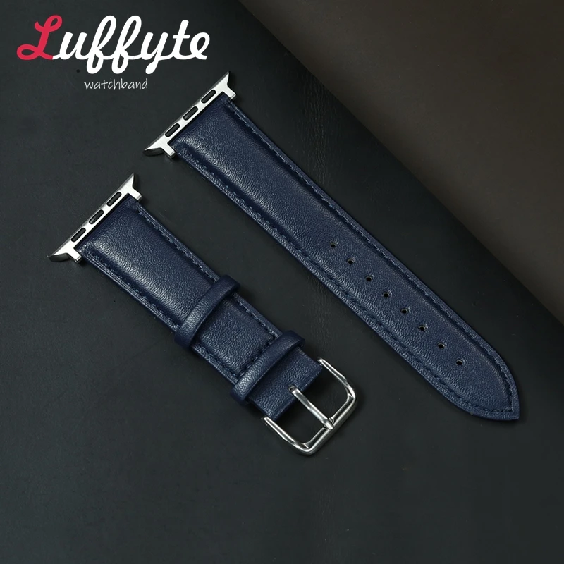 

Blue Red Green Women PU Leather Smartwatch Band for Apple Watch Strap 38/40/41/42/44/45/46/49mm 1-10 SE Ultra 2 Watchband Belt