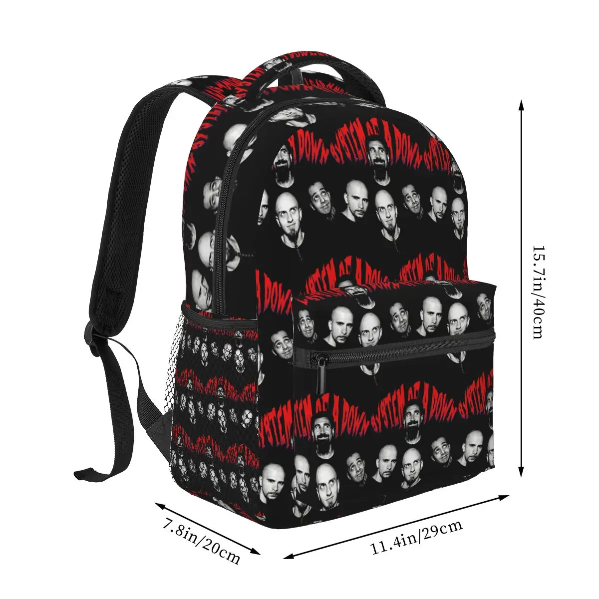 Funny Band 90s System Of A Down Backpack Student Boys Girls BookBag Children School Bag Laptop Shoulder Bags for Men Women