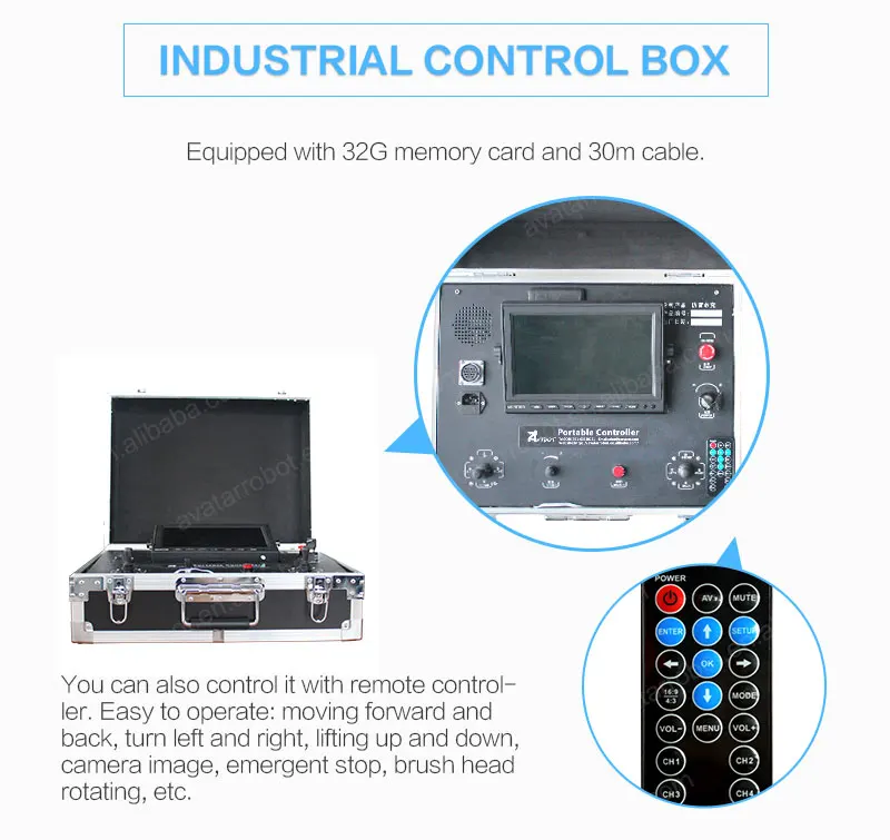 Air Duct Vent Cleaning Robot For Sale With Vacuum Cleaner And Control Box