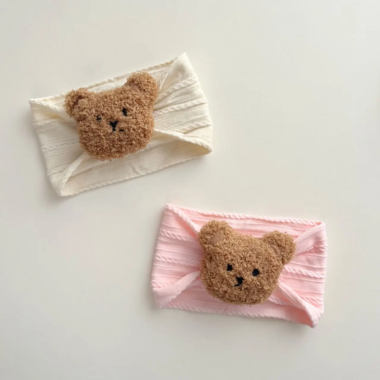 Cartoon Bear Girl Hairband Elastic Soft Baby Headband For Children Turban Headwear For Newborn Baby Kids Hair Accessories