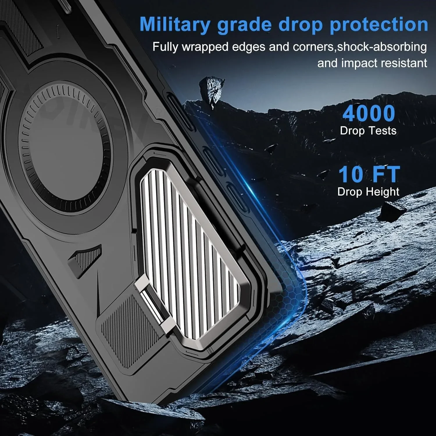 Case For Samsung Galaxy S26 Ultra S25 Ultra S24 A16 A55 A35 Magnetic MagSafe Rotatable Stand Holder Protection Kickstand Covers