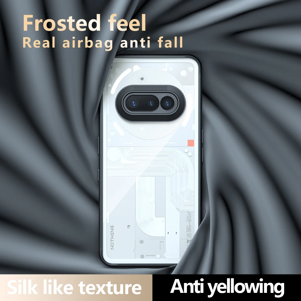 For Nothing Phone 3A 3 A Pro Case Luxury Armor Transparent Matte Back Cover For Phone3A 3APro Acrylic Shockproof Bumper Funda