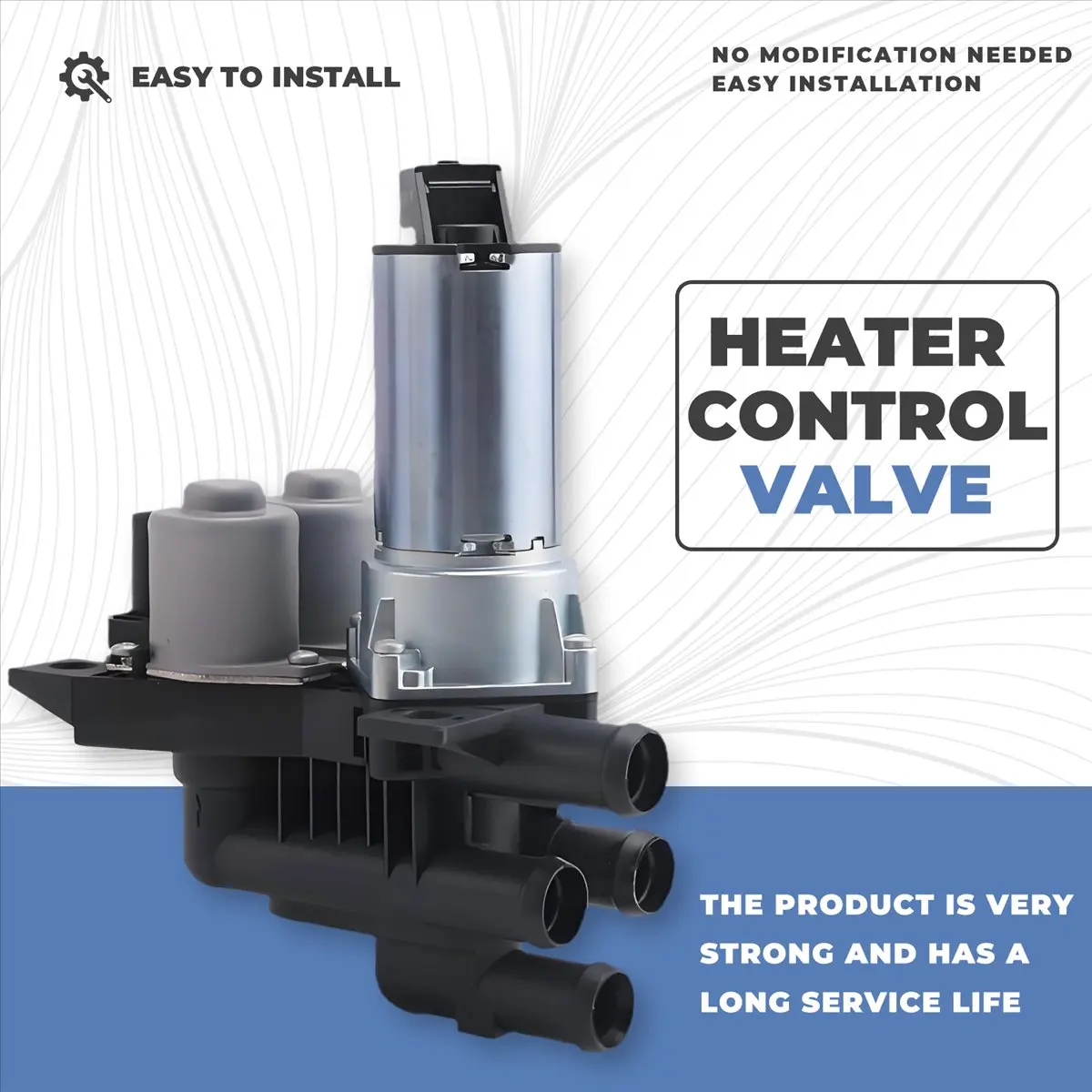 #69D (black & silver)HVAC Heater Control Valve for Benz W220 CL500 S500 CL55 2208300084,Automotive Parts & Accessories