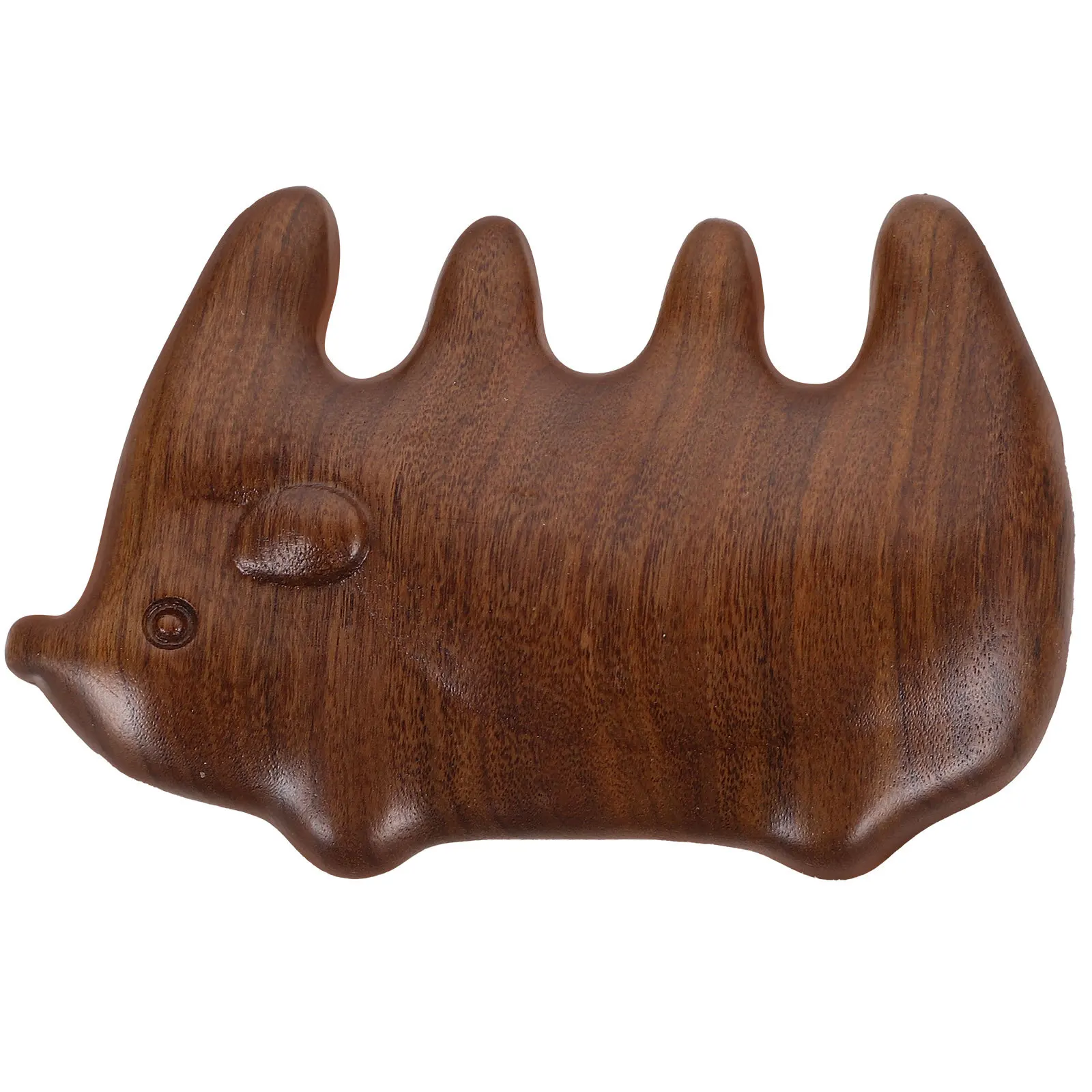 

Деревянная массажная расческа в форме ежа, прочный массажер для кожи головы с широкими зубьями, распутывающая расческа для длинных густых волос, удобная ручка