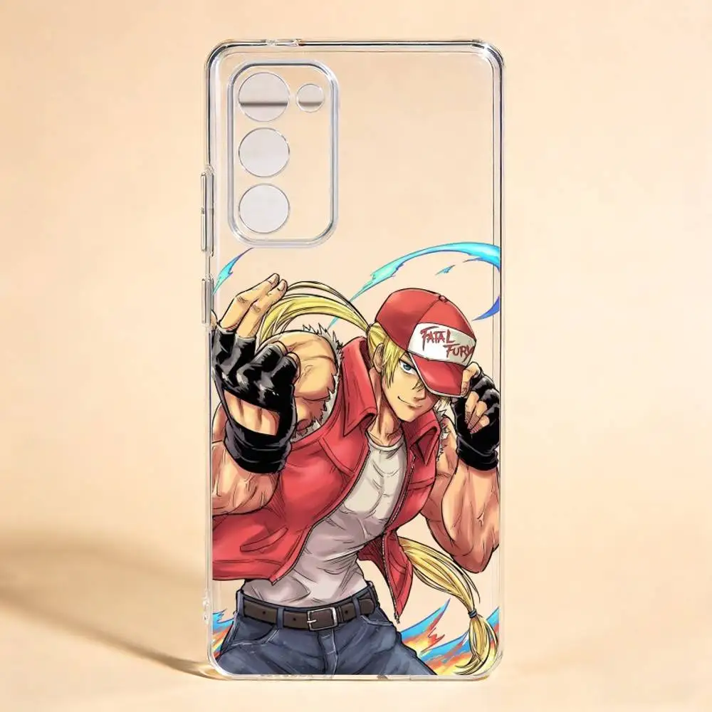 Game F-Fatal Fury Terry Bogard For Samsung Galaxy S24 S25 S23 S22 S21 Transparent Cover Phone Case