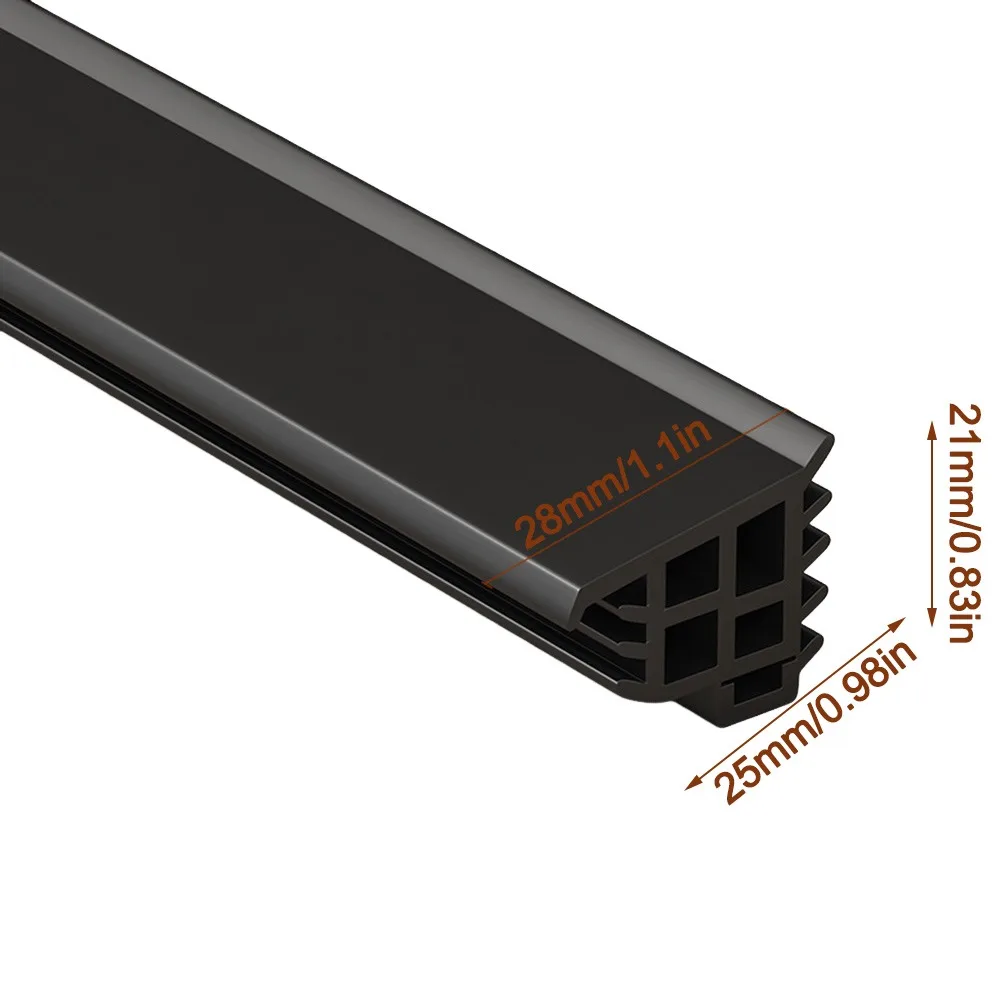 1m/1.5/2m Window Water Blocking Bar TPE Self-Adhesive Window Waterproof Baffl Waterproof Edge Sealing Home Weatherstrip