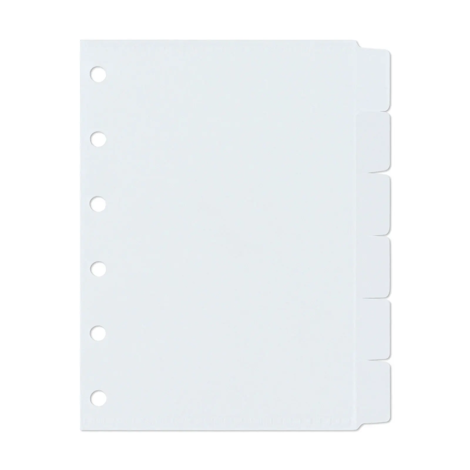 A7 Colorful Divider Bag Pockets Binder Folders for Notebook Divider Page Waterproof PVC Leaf Document Filing Bag