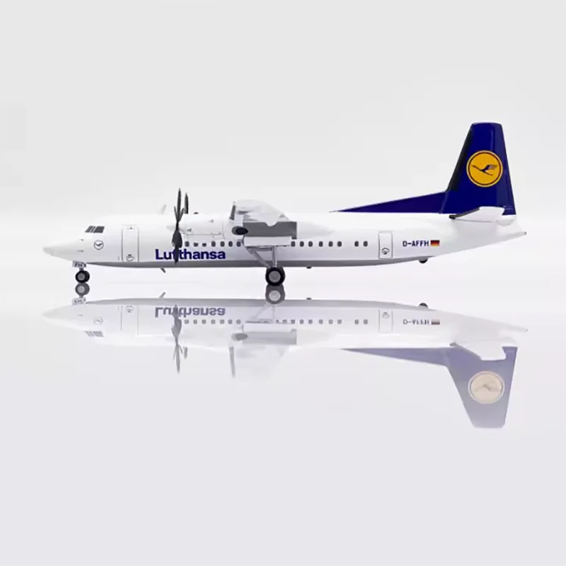 JC Wings Diecast 1:200 Scale Lufthansa Fokker 50 D-AFFH Aircraft Simulation Alloy Finished Souvenir Hobby Collection Toy Gift ﻿