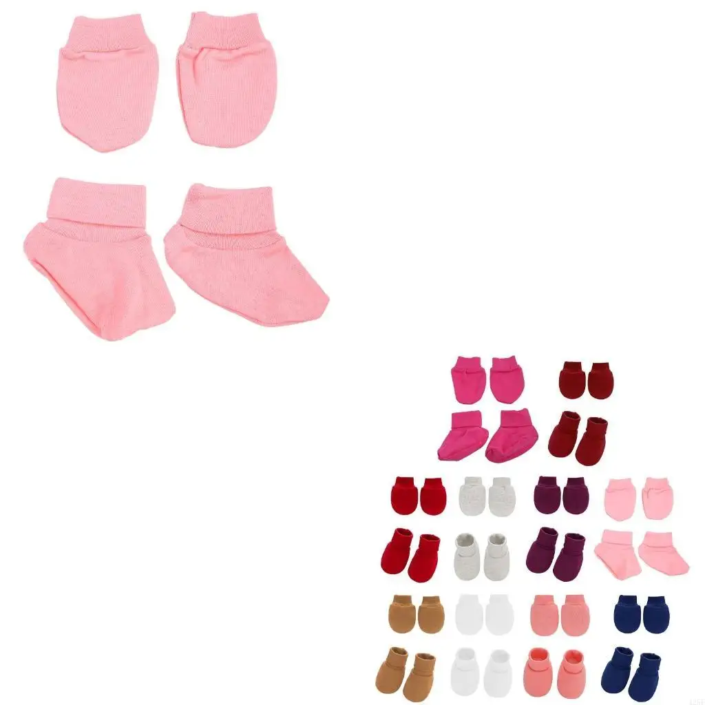 

Детские мягкие хлопковые перчатки для ножных чехлов, установленных против царапин -носков носки для защитных перчаток