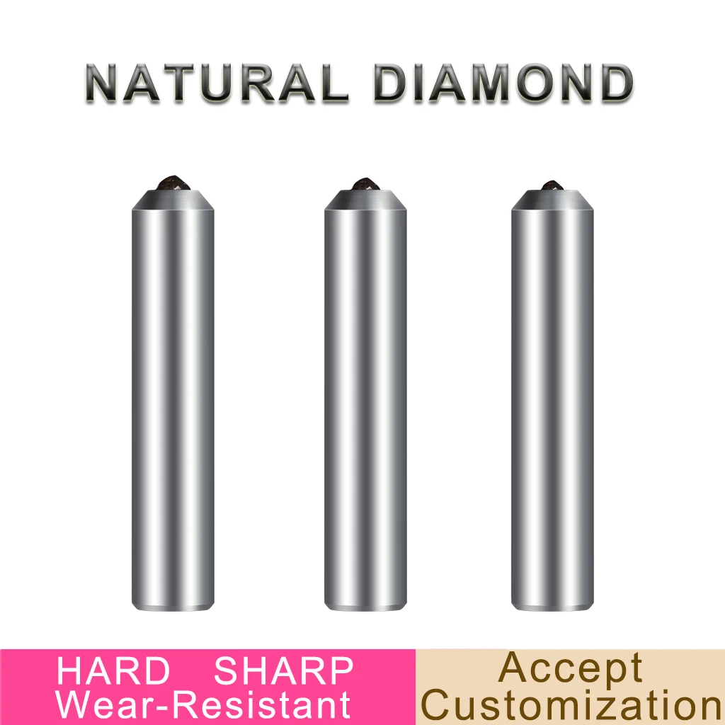 Original Natural Diamond Grinding Wheel Dresser Pen Trimming Cutter Cylindrical Surface Grinder Stone Washing Tools Customizable