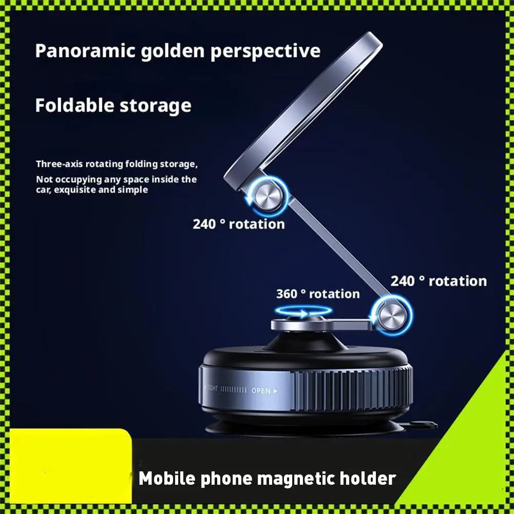 

Магнитный держатель для телефона X53 360° ° Вращающийся с сильной магнитной присоской, антивибрационный кронштейн для автомобиля, тренажерного зала, кухни, потоковый кронштейн A9U2