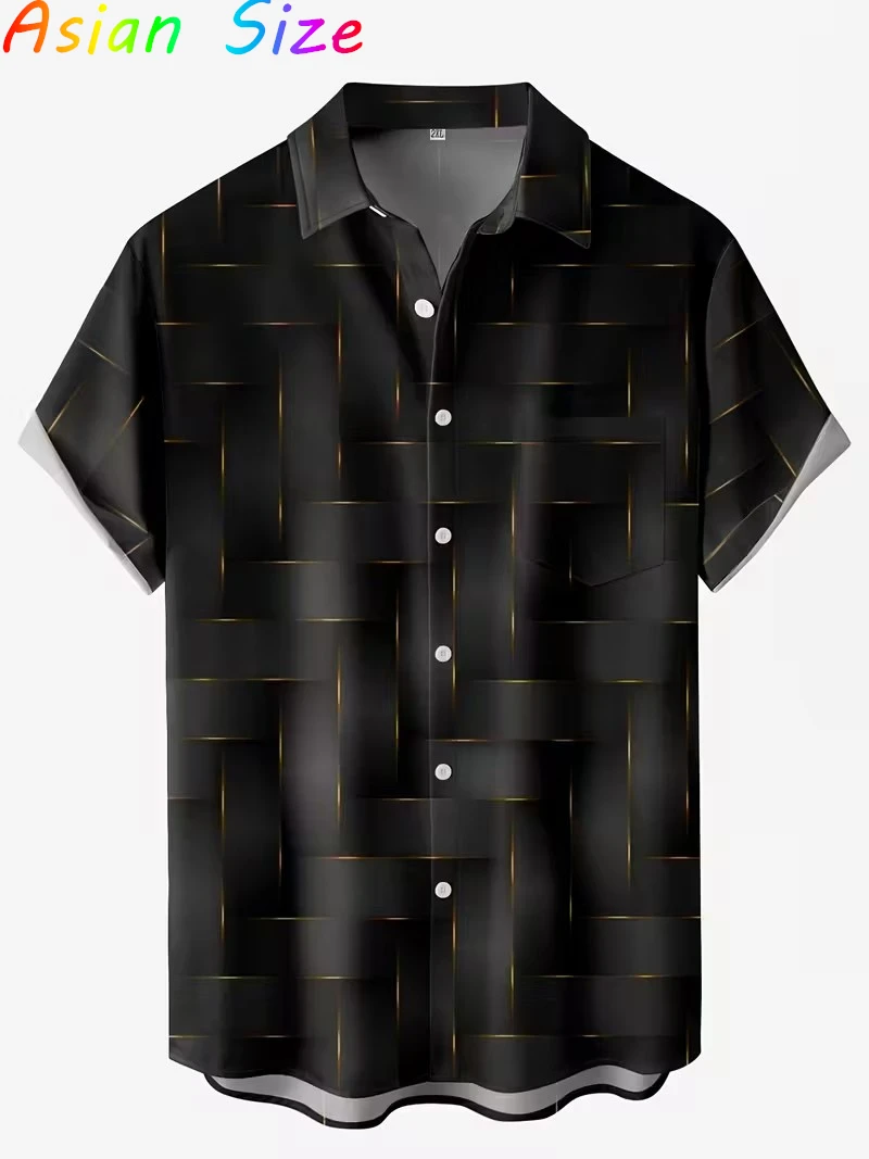 

Новые модные повседневные гавайские рубашки, простая полосатая рубашка на пуговицах, пляжные рубашки для мужчин и женщин, рубашка с коротким рукавом, женские блузки