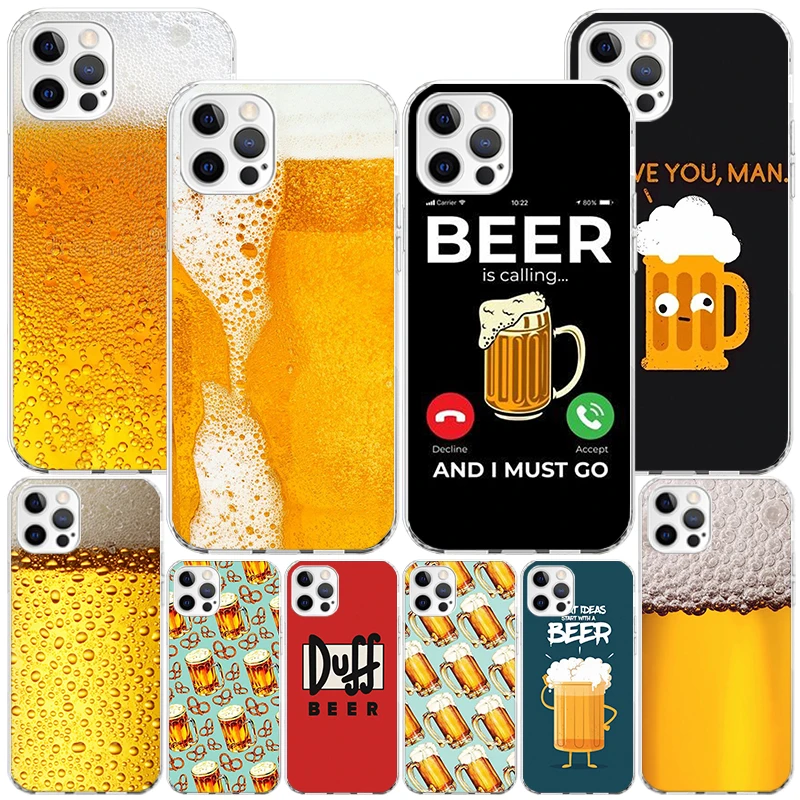 World Beers casing Phnoe gelembung alkohol, untuk Iphone 11 12 13 Mini 14 15 Pro Max X Xs Xr 7 Plus 8 + Apple 6S SE 2020 unik C