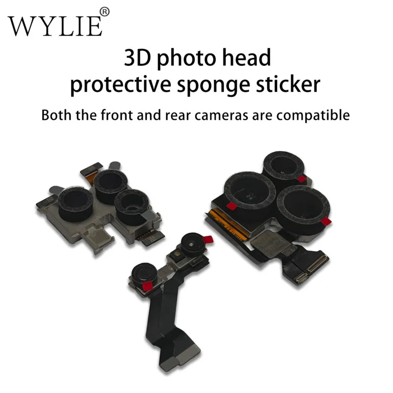 ملصقات إسفنجية واقية ثلاثية الأبعاد لكاميرات الهاتف S/M/L/XL عالمية لحماية 95% الكاميرات الأمامية والخلفية للهاتف المحمول من الضرر