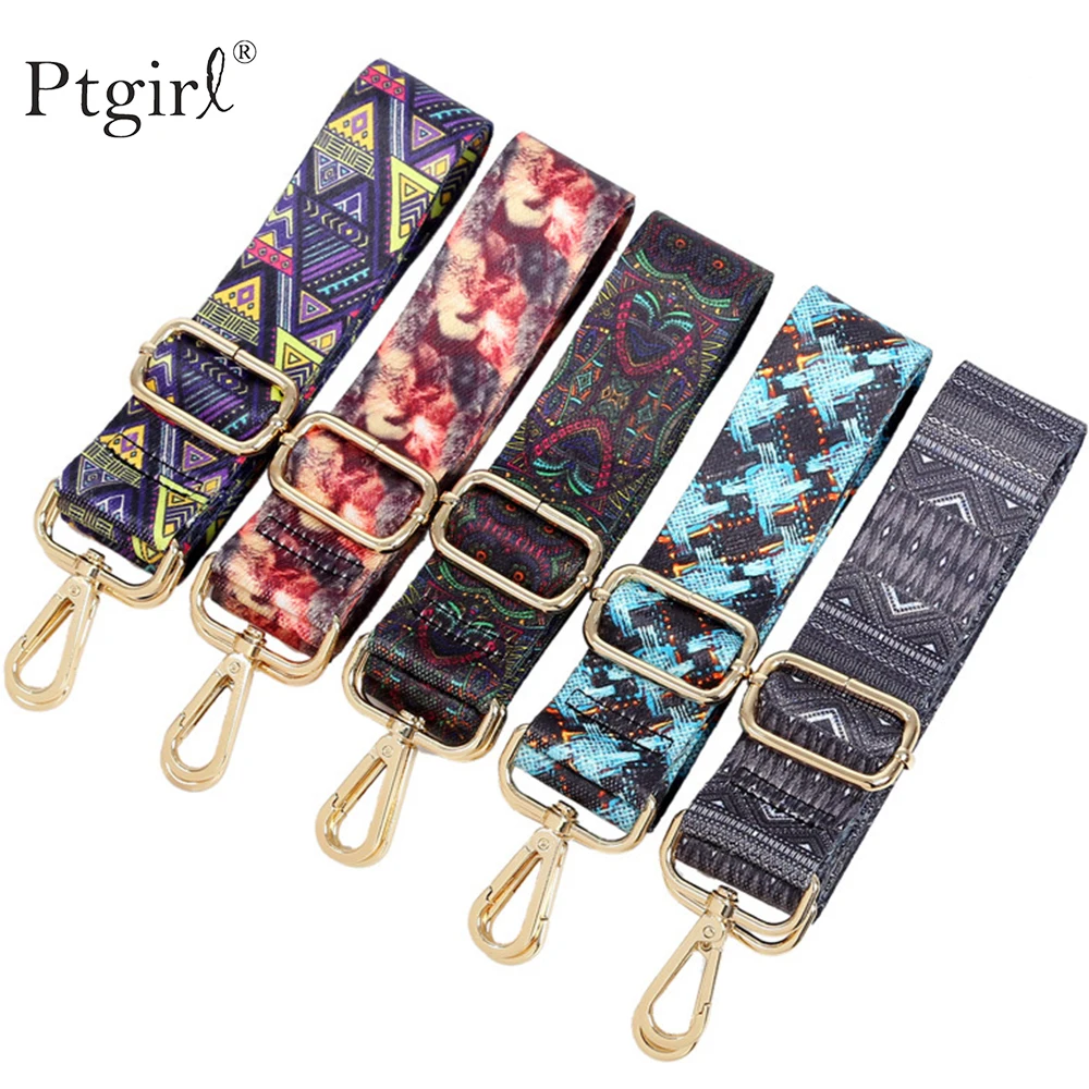 

140 cm Bag Handle Bag Strap For Women Adjustable Shoulder Rainbow Handbag Accessories 2020 Cross Body Messenger Nylon Bag Straps