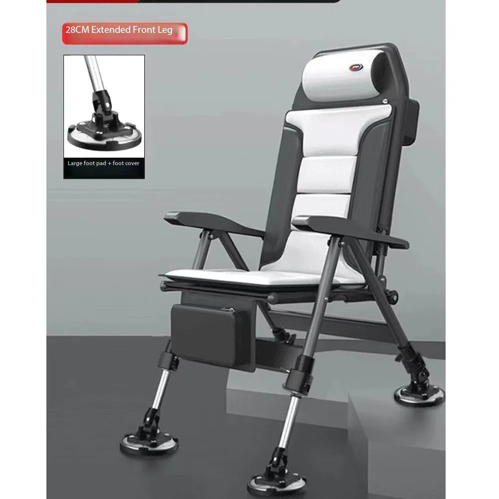 All Terrain Fishing Chair European Design Reclining Foldable Lightweight For Platform And Recreational Fishing