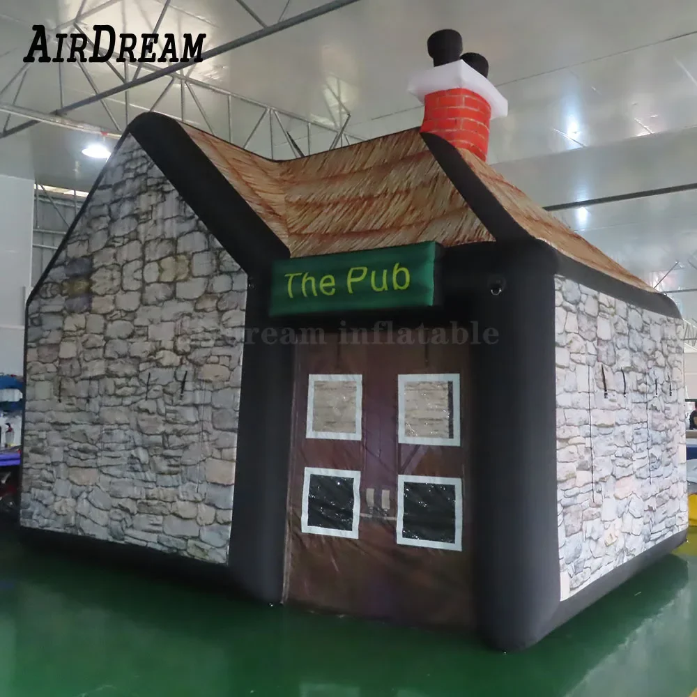Free air ship to door! Wholesale Popular inflatable pub party tent, outdoor inflatable drinking pub bar Irish Bar for event