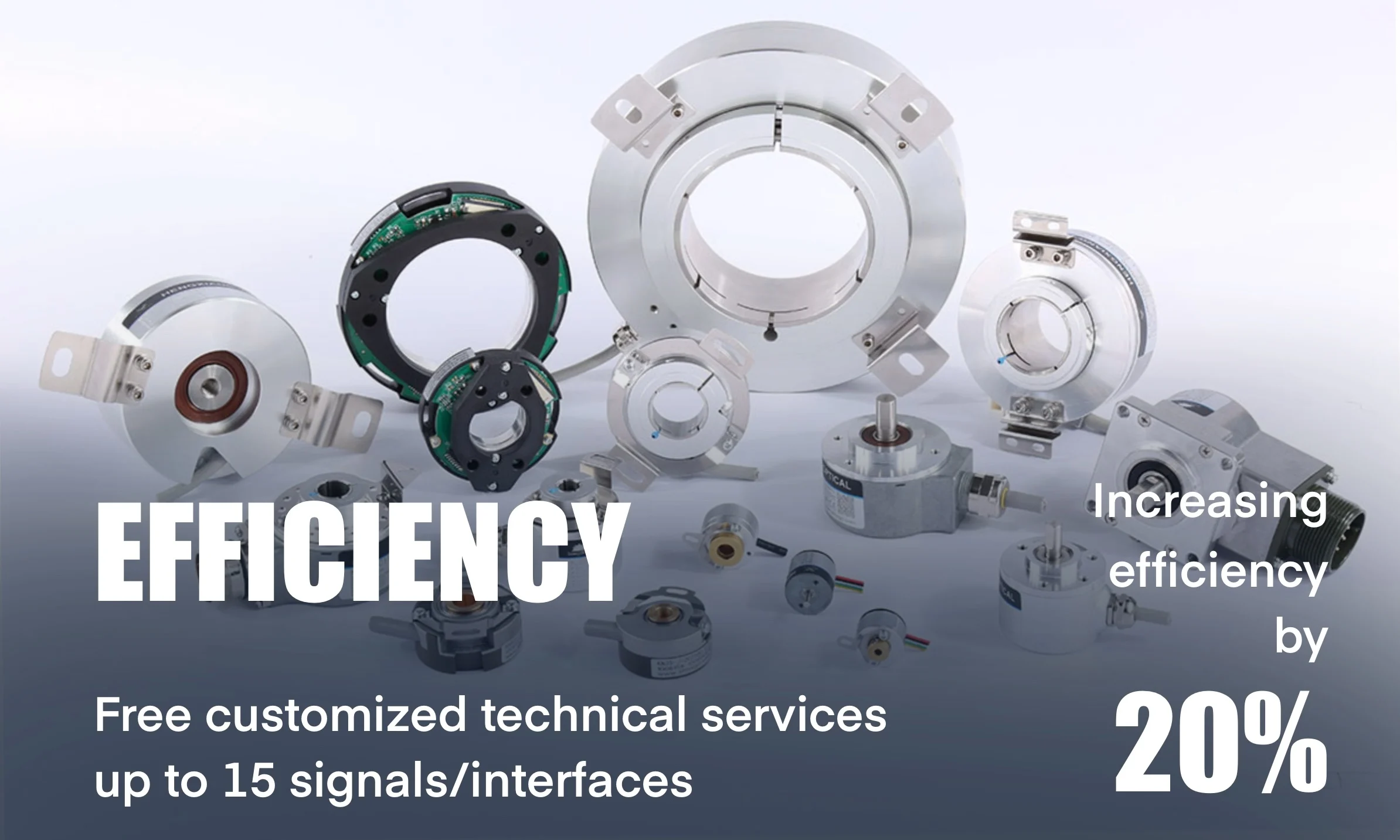 HENGXIANG KSN19 Magnetic Encoder IP50 Spring Plate Replace 2RMHF-5000-L-06-14-64-0.5-S-MS-S5 19mm 3mm Blind Hole TTL HTL