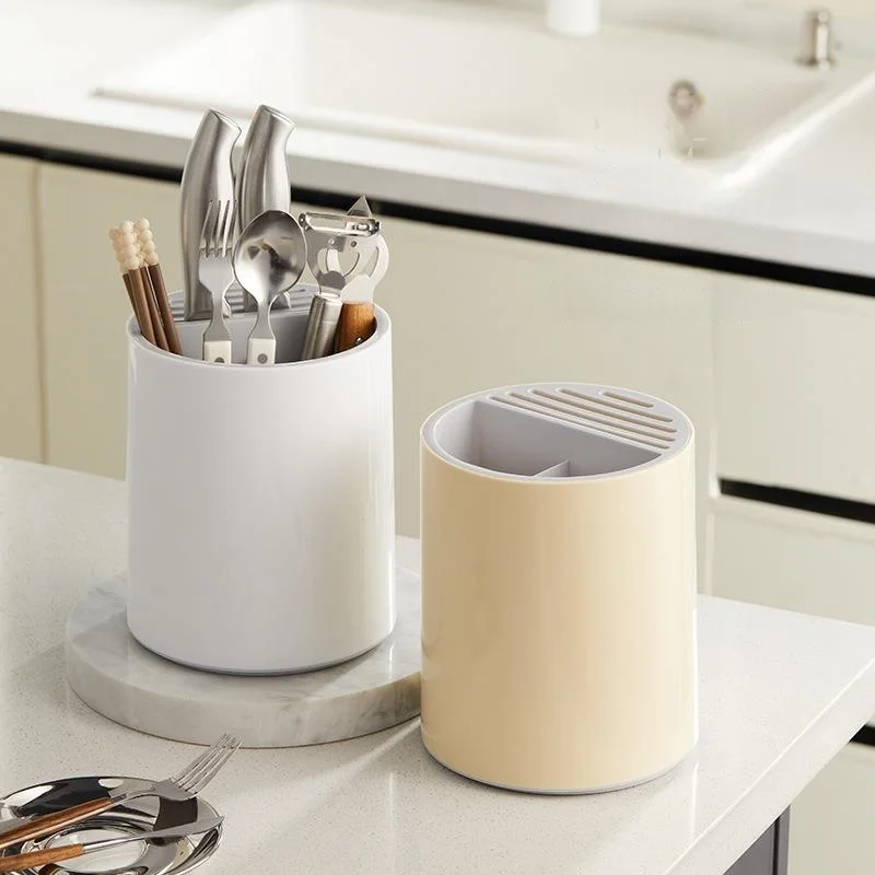 

Милая вращающаяся полка для столовых приборов, нож, вилка, сливная стойка, многофункциональный держатель для столовых приборов, органайзер для хранения ложек, кухонные аксессуары