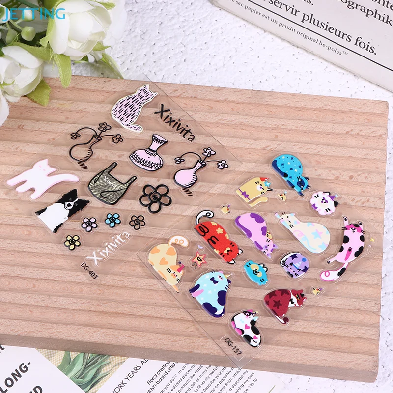 1Pcs Cute Computer Stickers Funny Three-dimensional Jelly Decorative Planner Stickers Mobile Phone Stickers​