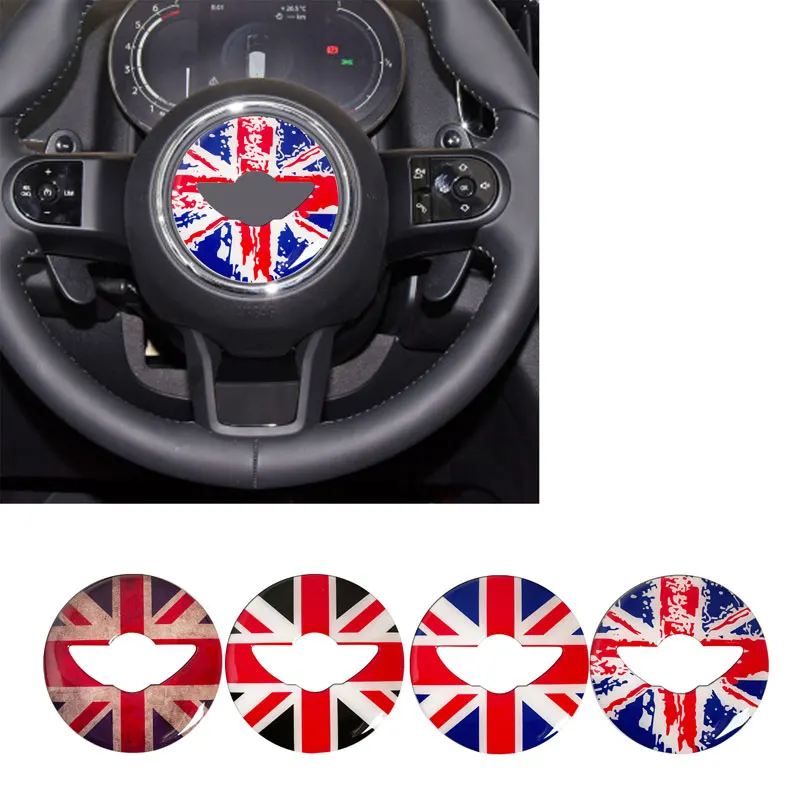 Car Interior Car Steering Wheel Center Sticker For Mini Cooper S F55 F56 F60 Countryman Car-Styling