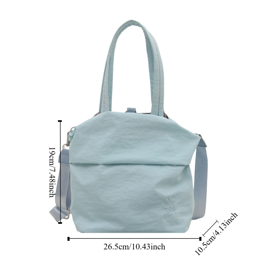 Fashion Quick-dry Nylon Shoulder Bag Harajuku Coin Pouch Sport Crossbody Bag Solid Color Tote Mobile Phone Pack Male view 5