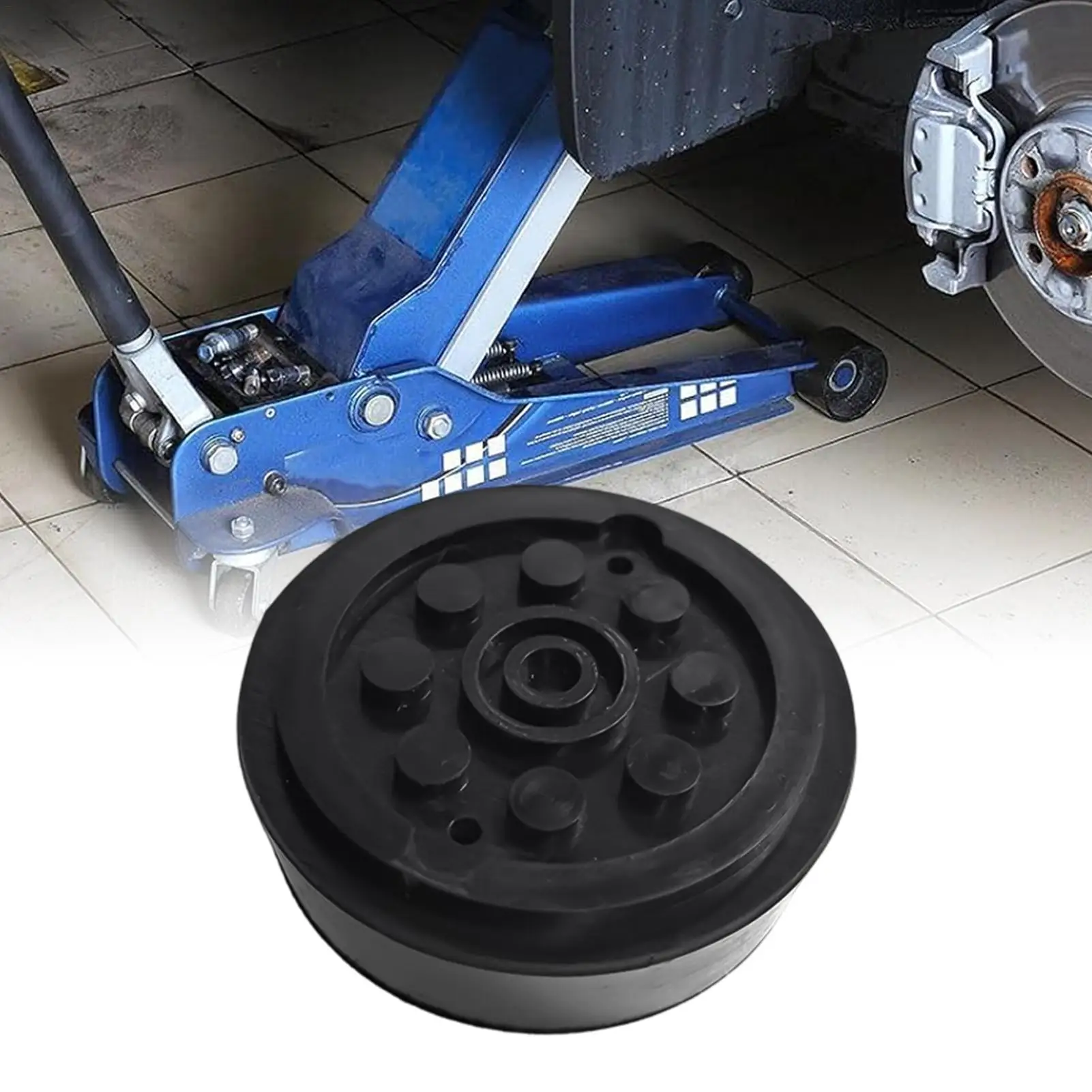 Car Jack Rubber Pad, Rubber Jack Pad Adapter, Anti-Slip Floor Jack Lifting Pad, Vehicle Maintenance Protective Pad