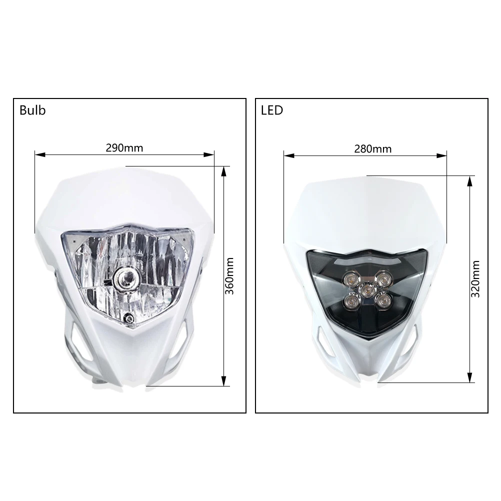 For YAMAHA WR250 WR450 TTR WR250F WR250FK WR450F Motorcycle LED Headlamp Head Light Enduro Dirt Bike Headlight Fairing Housing