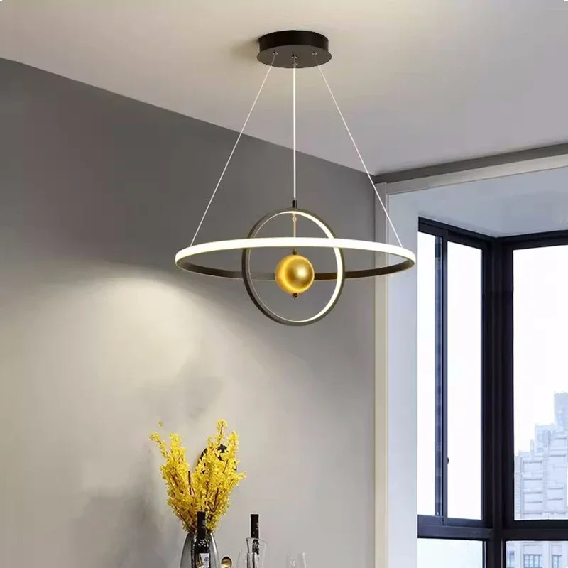 

Iron Ball Pendant Light for Living Room Aluminum Chandelier Bedroom Dining home House Decor Loft Hanglamp LED Lighting Fixtures