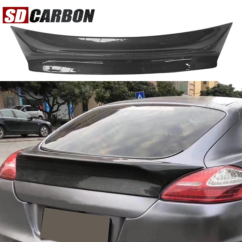 

For Porsche Panamera 970 Carbon Fiber Rear Deck Spoiler Duckbill Car Wing Retrofit the rear wing Top Wing body kit