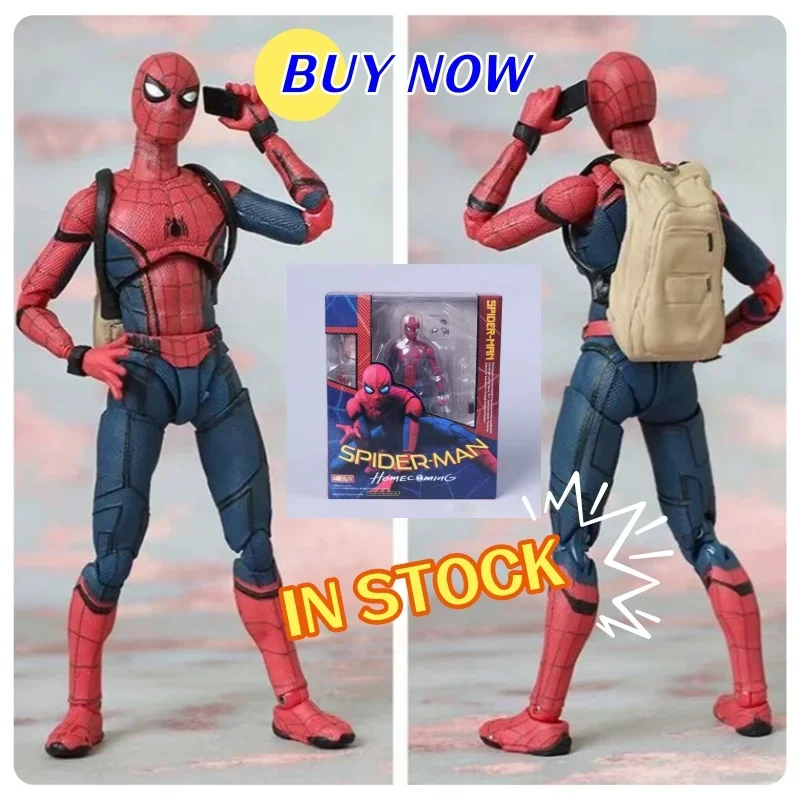 New Shf Spider-Man:Homecoming Figures Avengers Movable Model Marvel Peter Parker Action Figure PVC Collection Toys Child Gifts