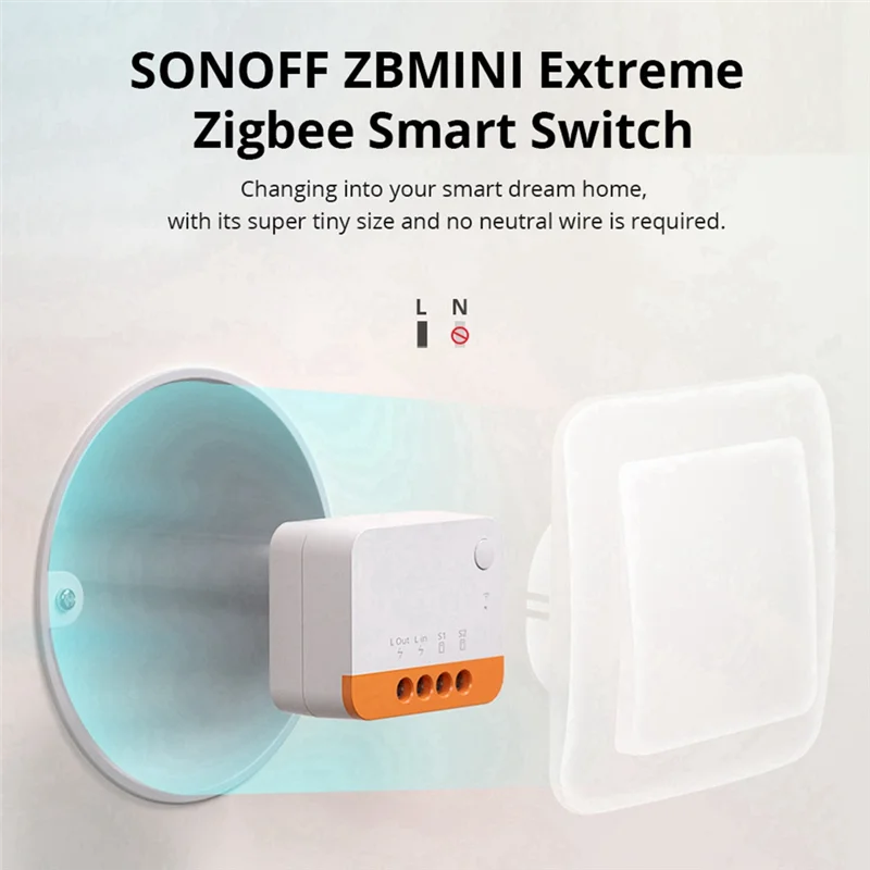 PHILE-ZBMINI-L2 Cable requerido interruptor inteligente Zigbee extremo compatible con asistente de hogar Alexa Zigbee2mqtt Smartthings HUB