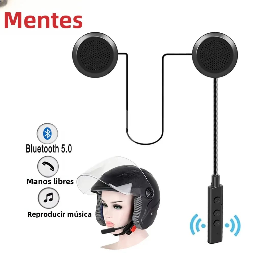 Velev-auriculares inalámbricos para casco de motocicleta, cascos con Bluetooth BT5.0, antiinterferencias, manos libres