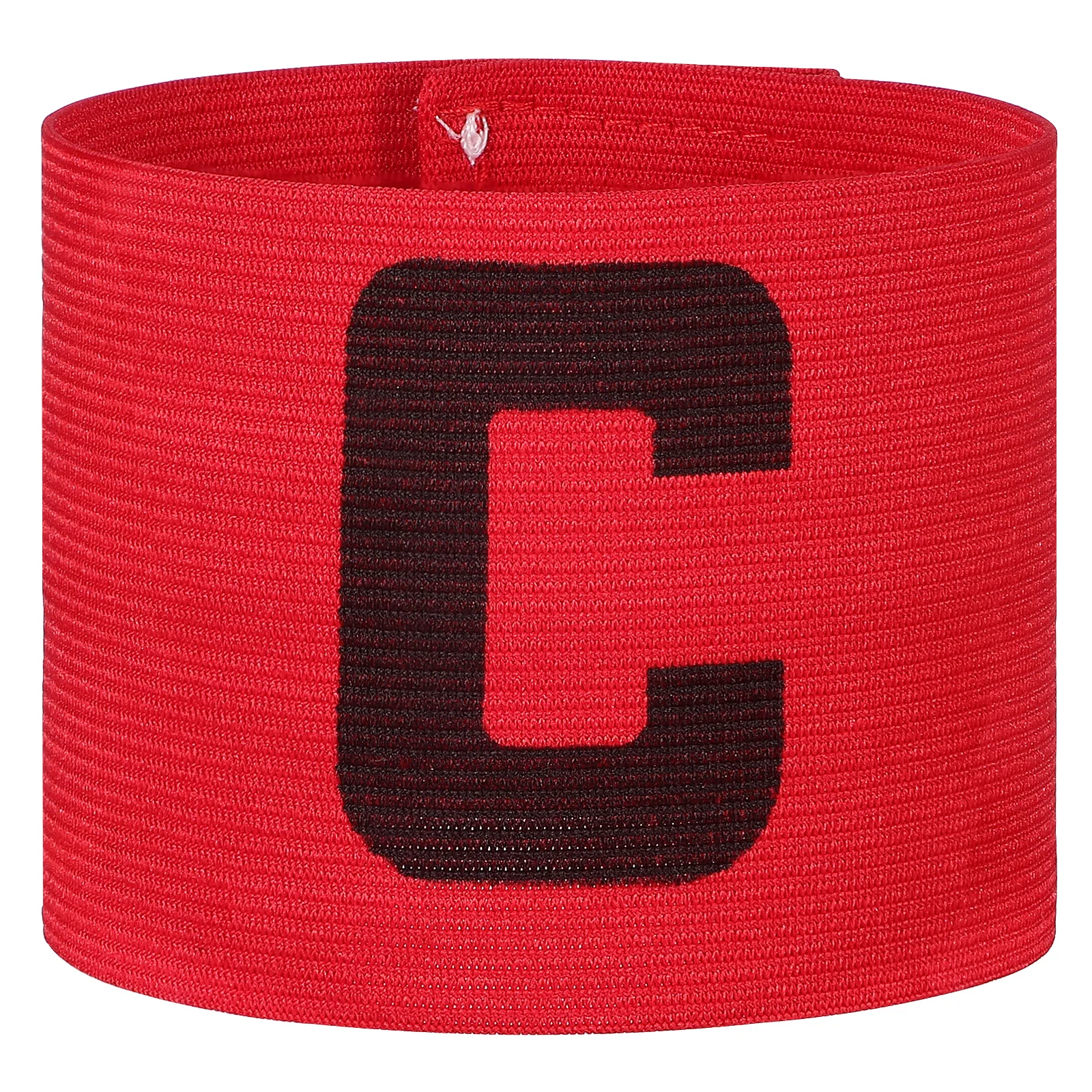 

Red Captain Armband for Soccer Football Rugby Adjustable Elastic Arm Band Team Sport Players Official Match Accessory