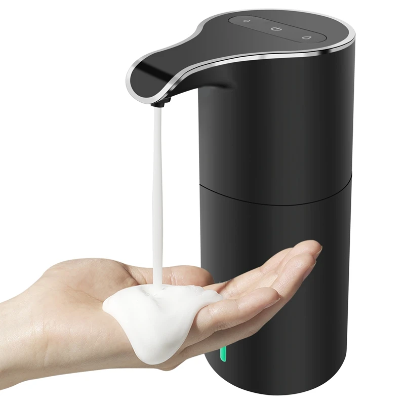 

Automatic Soap Dispenser Black, Foam Soap Dispenser Rechargeable Non-Contact Automatic Soap Dispenser For Bathroom