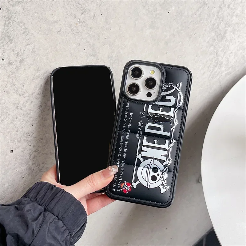 New Anime One Piece Phone Case for IPhone 15 16 Plus Pro Max Luxury Shockproof Phone Cover Back Shell Toys for Women Men Gifts