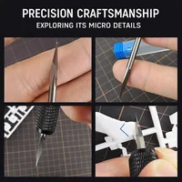 Stedi 3.175mm Universal Model Carving Knife 0.075mm~0.8mm Engraved Line Hobby Knife for Model Building Scoring Tools 6