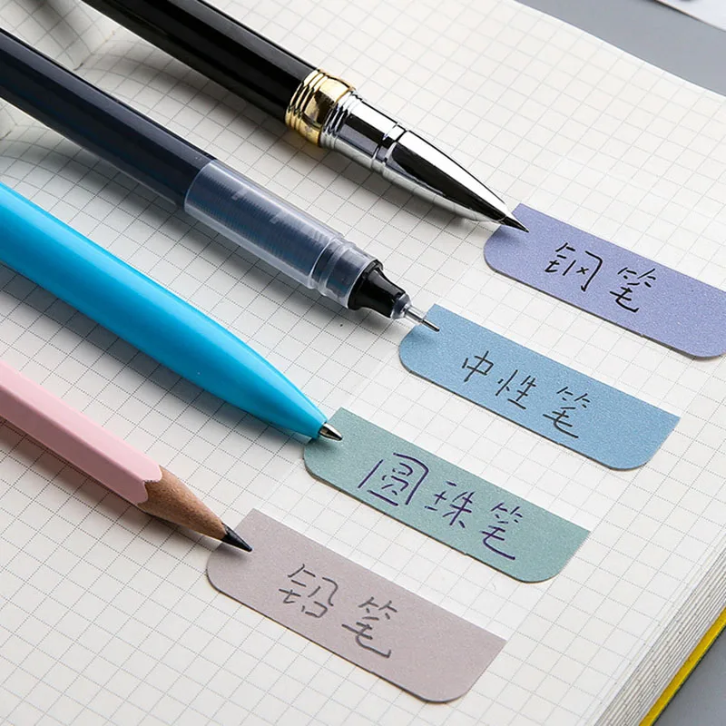 Colorful Stickers Labels Bookmarks Notebooks Kawaii Paper Pages Key Points Index Stickers To-do Items School Office Stationery