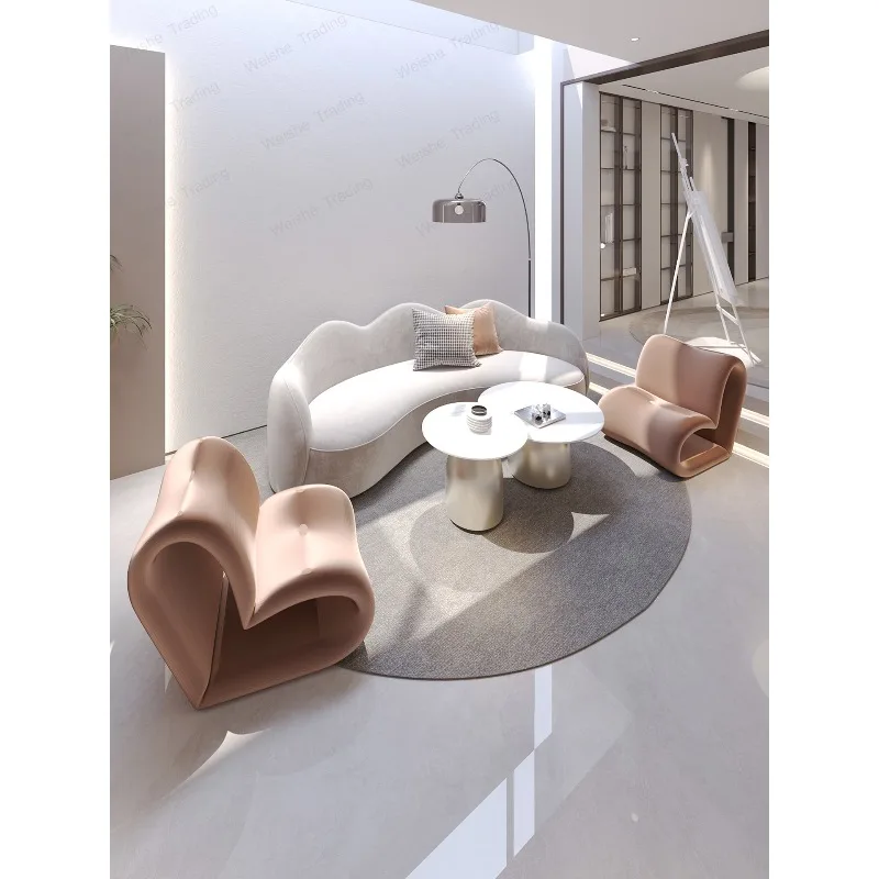 Lobby de hotel, B&B, sofá, salón de belleza, lujo ligero, área de descanso de oficina moderna de alta gama, recepción