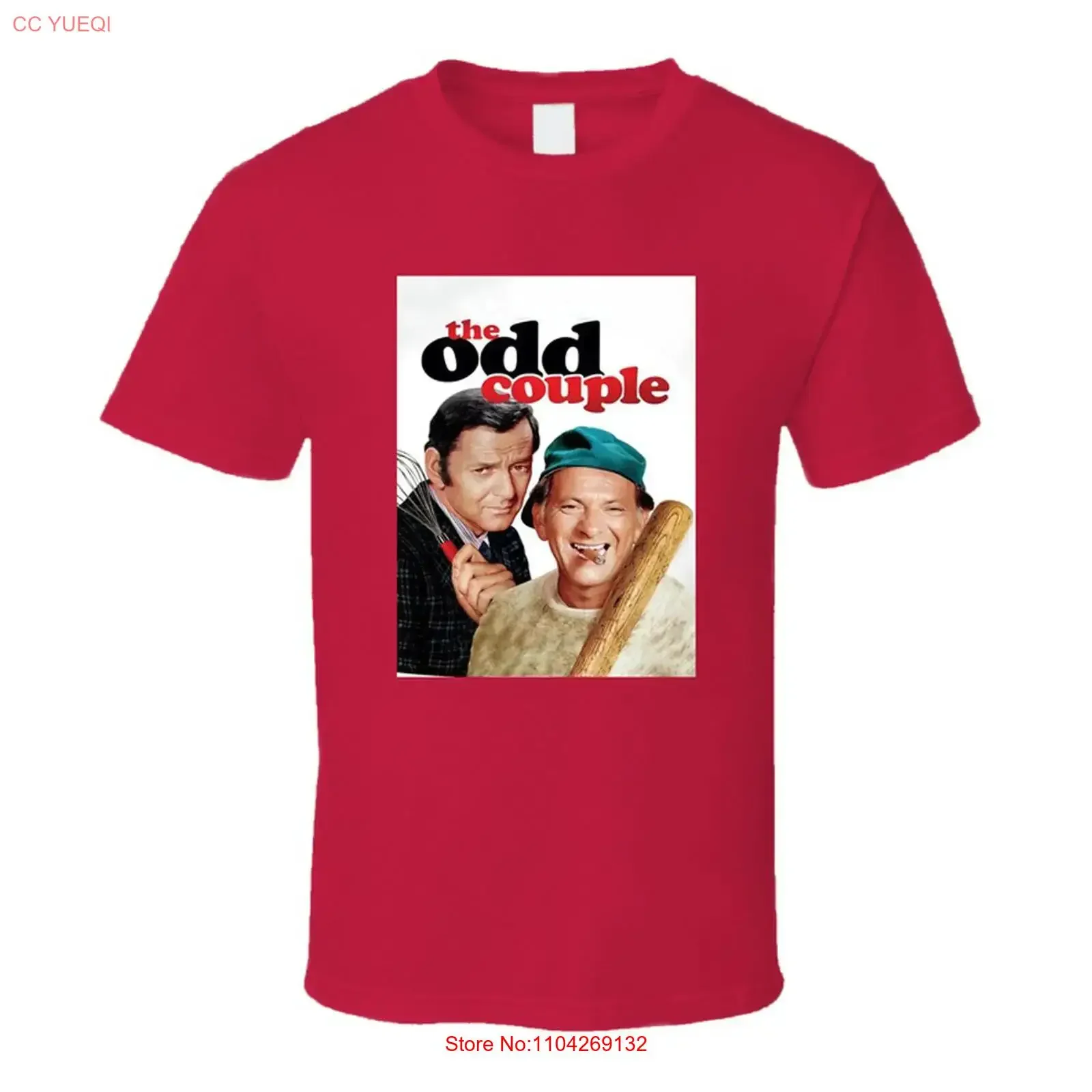 The Odd Couple Retro Tv Show T Shirt 1970s American Television Series vintage Washed Soft fashion Stretched Casual