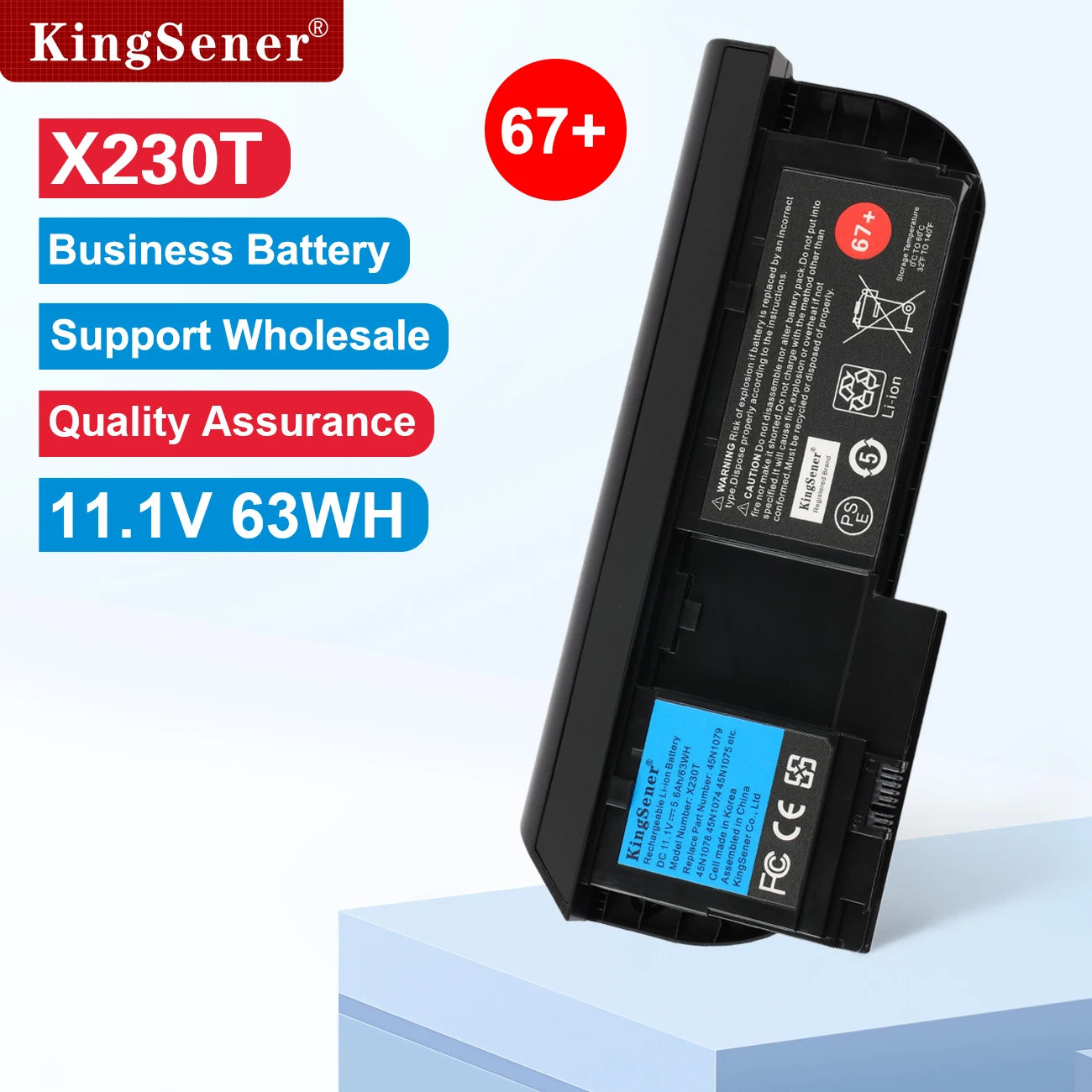 

KingSener Korea Cell X230T аккумулятор для планшета Lenovo Thinkpad X230T 45N1078 45N1079 45N1075 45N1077 45N1074 67 + 11,1 В 5600 мАч