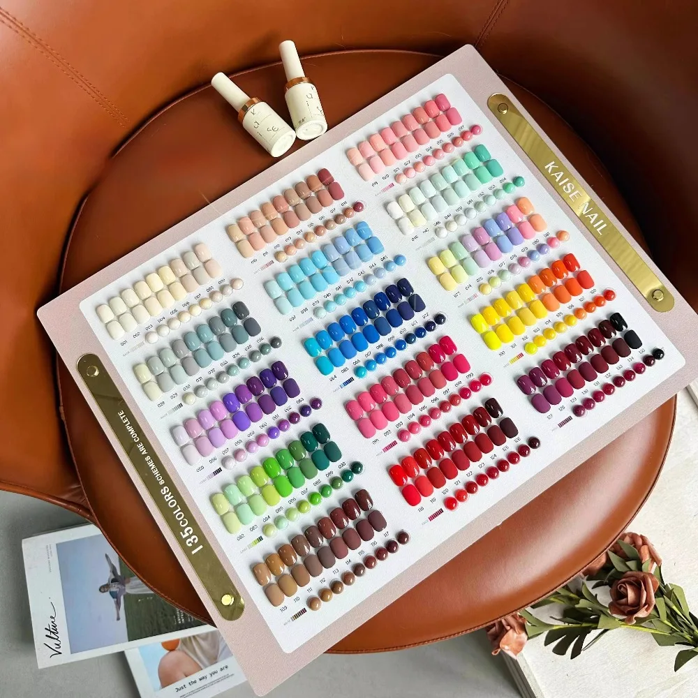 135 Colors Multicolor Nail Gel Set Solid Color 2025 New Hot Sale Fashion Nail Art Non-toxic UV Gel Nail Salon Wholesale