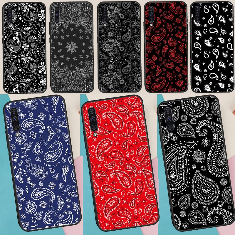 Paisley Bandana Case For Samsung Galaxy A53 A33 A13 A15 A35 A55 A56 A06 A16 A26 A36 A32 A52 A14 A34 A54 A17
