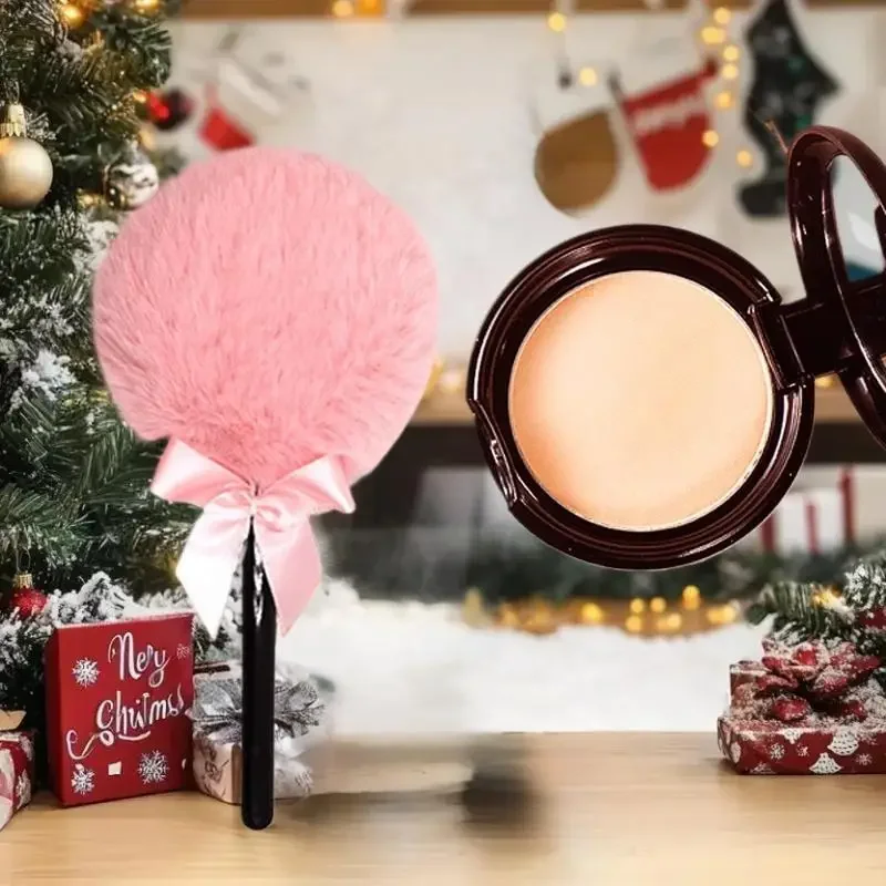 Lollipop Body Powder Applicator Plush Powder Puff With Handle Body Powder Puff Soft Makeup Tool For Face And Body Easy To Use