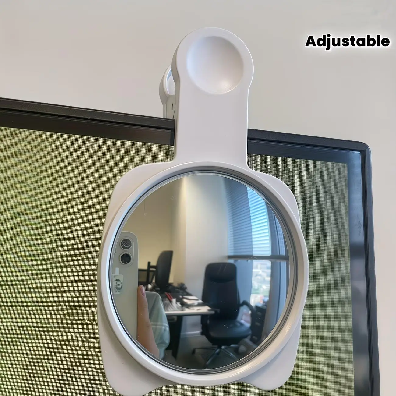 1pcs Privacy Anti-Peep Convex Mirror – 360° Adjustable, for Desk, Monitor, Workspace Safety, Wide-Angle