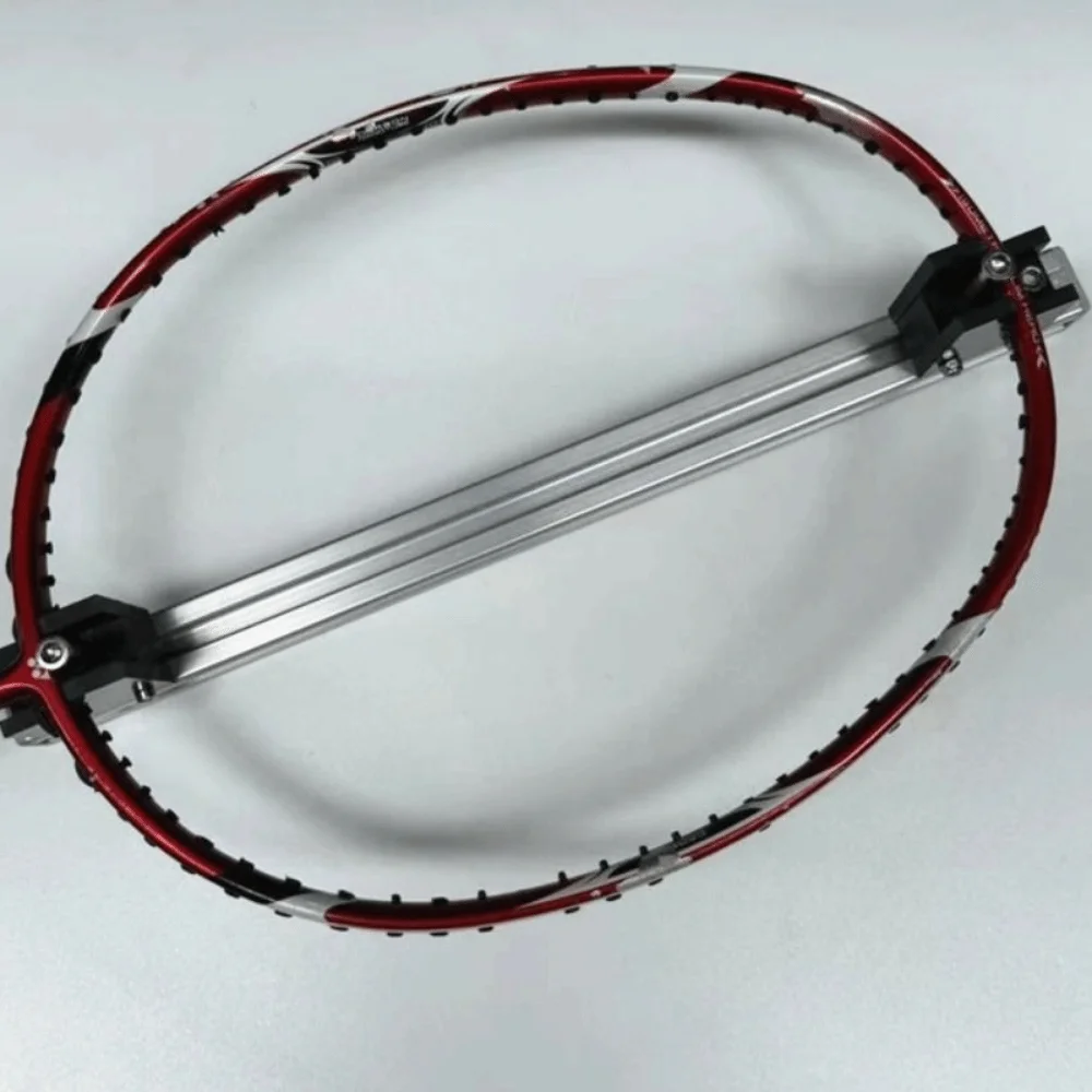 2pcs Screw-Fastened Badminton Stringing Aid Adjustable Design Frame Fixing Stringing Tool Repair Auxiliary Aluminum Alloy