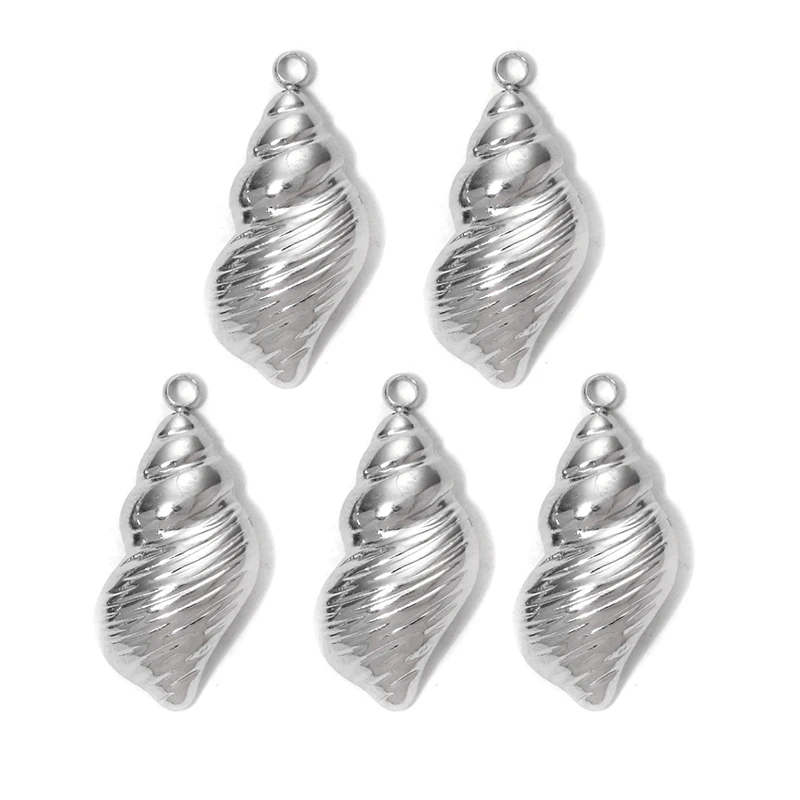 

20pcs/lot DIY Stainless Steel Conch For Charms Bracelet Pendant