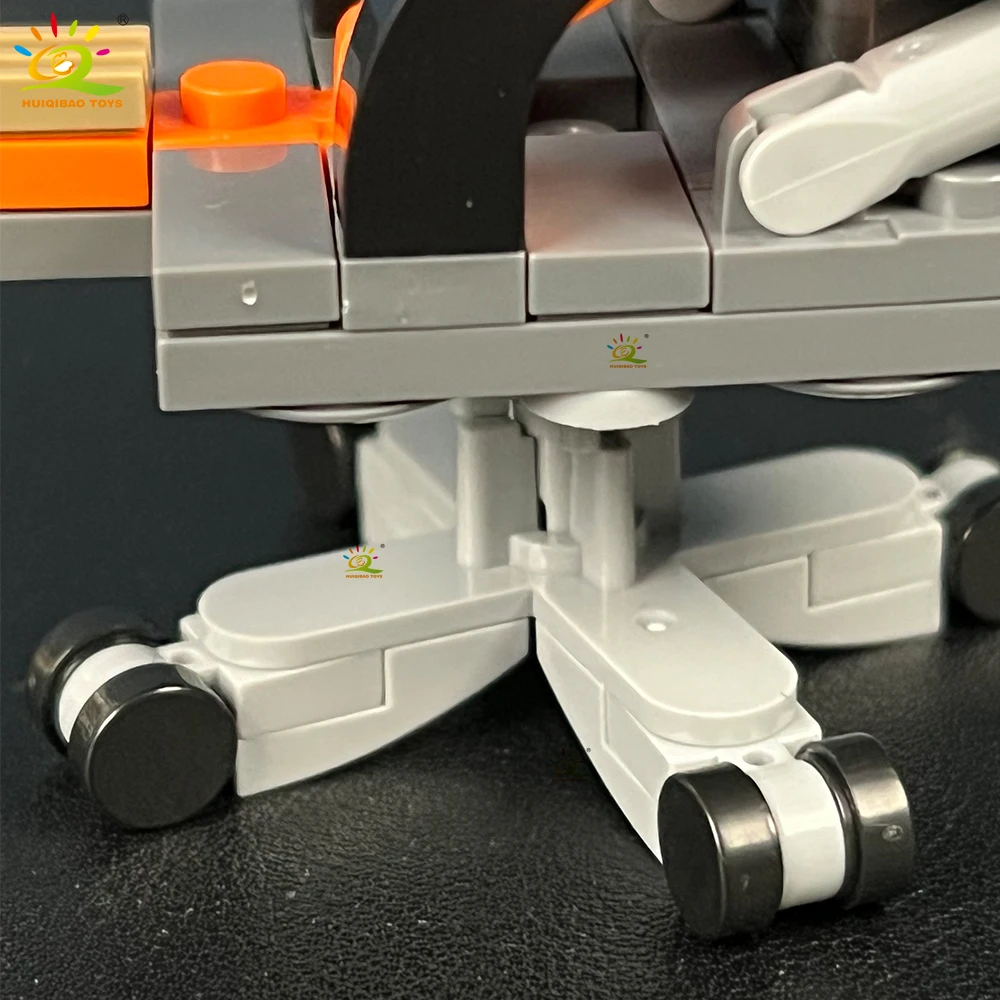 HUIQIBAO Kreatives MOC-Baustein-Garnelen-Modell, Figuren, Puzzle, Montage, Internet-Berühmtheit, kreative Parodien, zusammengebautes Spielzeug – Detail 8